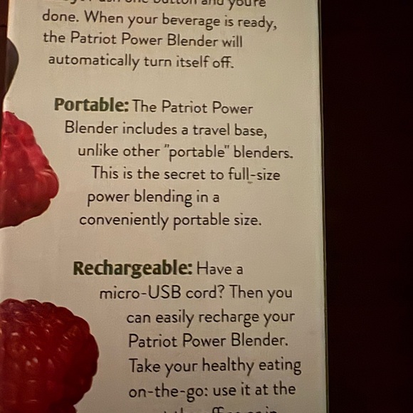 Patriot power blender portable new in box - Picture 4 of 5